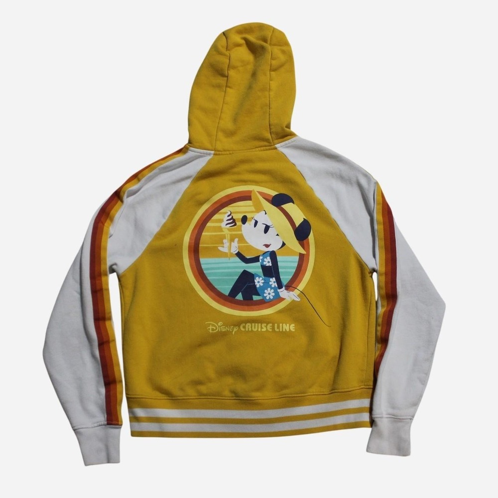 Women's Y2K Skater Streetwear 2000s Disney Cruises Minnie Zip-up Cartoon Hoodie